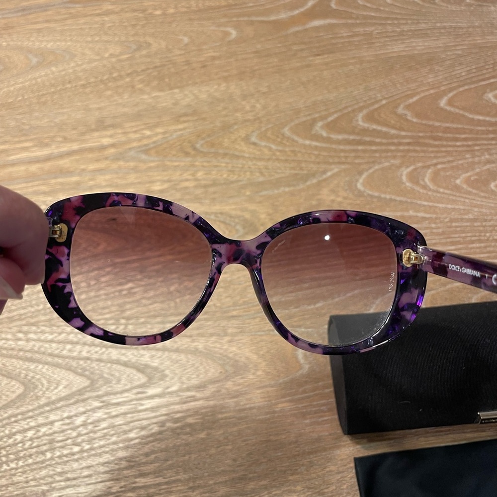 Dolce & Gabbana Violet Tortoiseshell Sunglasses - Picture 4 of 5